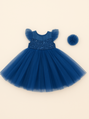 blue frock