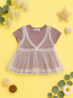 lace petal princess dress