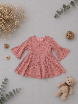 vintage rose flare dress