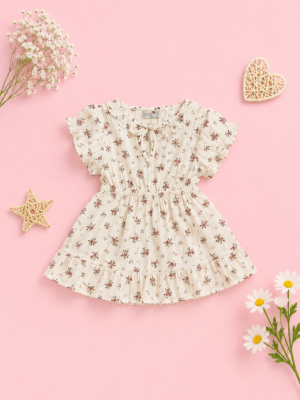 daisy bloom ruffle dress