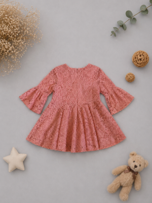 vintage rose flare dress