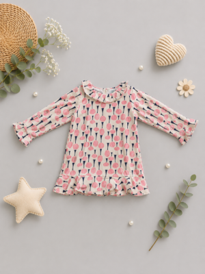 pink petal whimsy dress