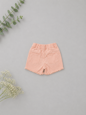 blush breeze denim shorts