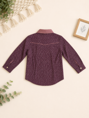 classic plum formal shirt