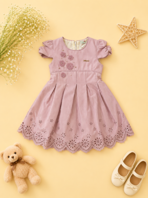 dusty rose princess dress