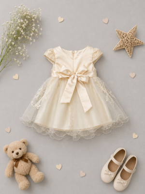 golden pearl occasion dress
