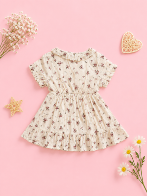 daisy bloom ruffle dress