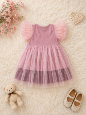 flutter sleeve charm dress