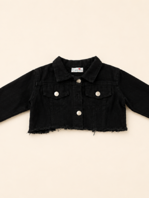 black star cropped jacket