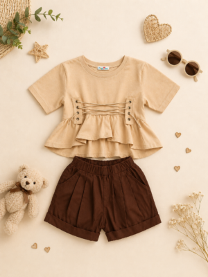 little fashionista brown co ord