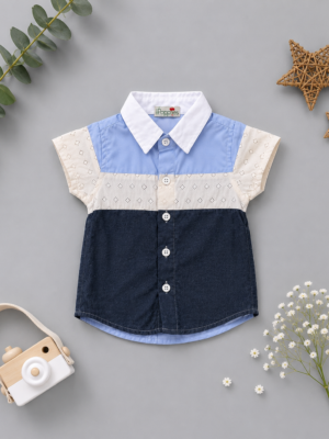 skyline colorblock shirt