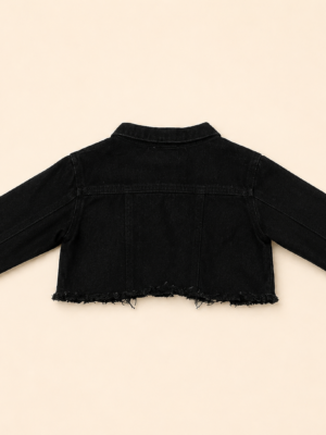 black star cropped jacket