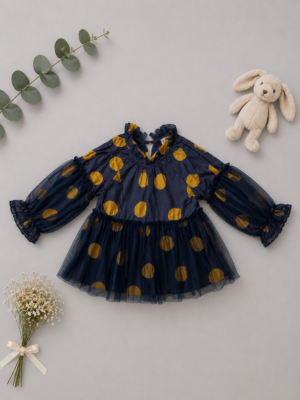 Royal Floral Twirl Dress