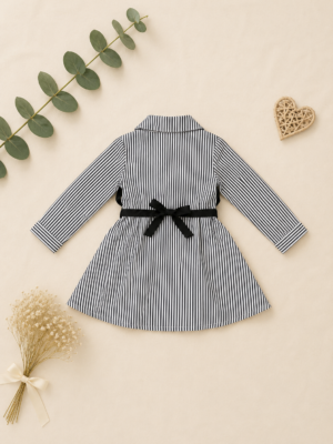 parisian stripe charm dress