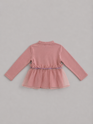 sweet rosette frill top