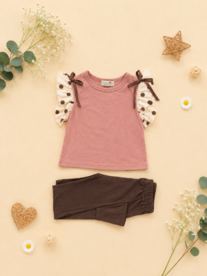 polka flutter co ord
