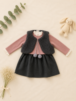 cozy charm layered dress