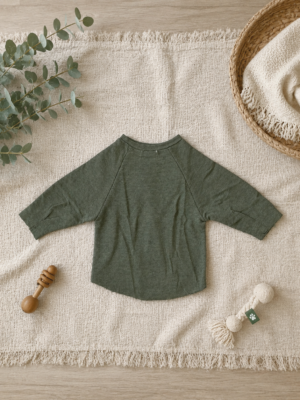 olive smiley casual tee