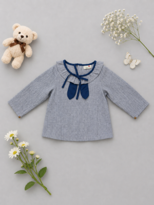 blue ribbon belle top