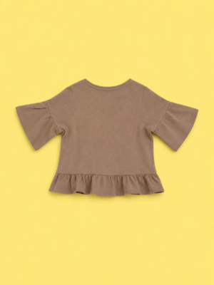 rustic elegance button top