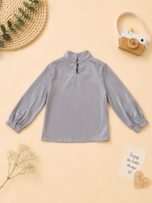 moon mist tie neck top