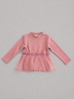 sweet rosette frill top