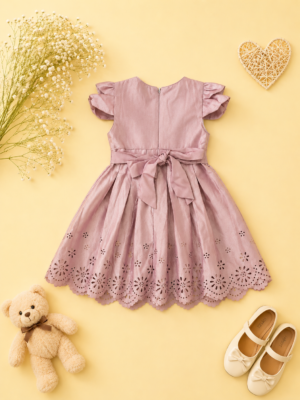 dusty rose princess dress