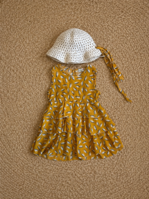 sunshine ruffle dress