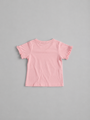 rosy ruffle sleeve top