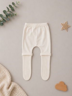 snowflake bow footed tights