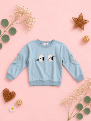 peek a boo eyes sweatshirt