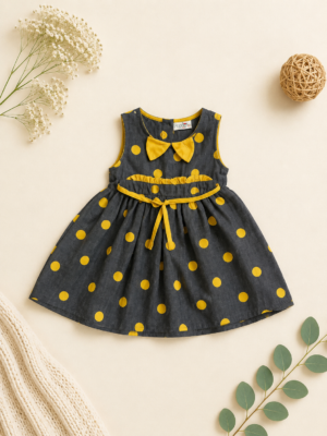 golden dot delight dress
