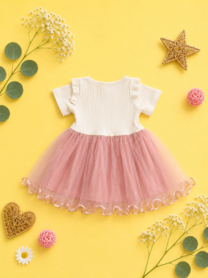 blush bunny tulle dress