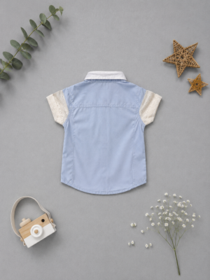 skyline colorblock shirt