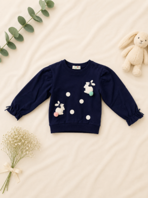 bunny hops navy sweatshirt