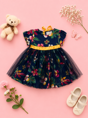 floral twilight tulle dress