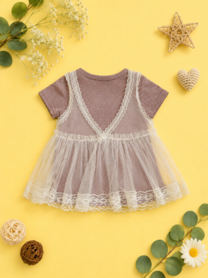 lace petal princess dress
