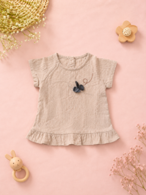 soft sand ruffle top
