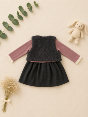 cozy charm layered dress
