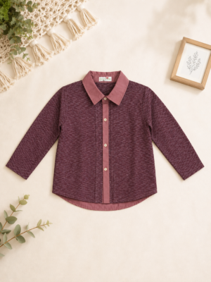 classic plum formal shirt
