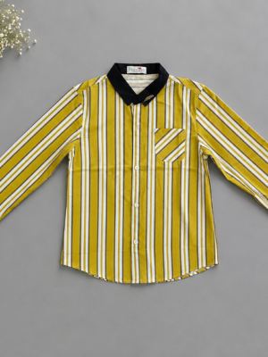 golden horizon stripe shirt