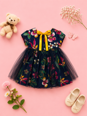 floral twilight tulle dress