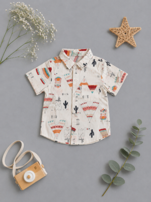 boho safari kids shirt
