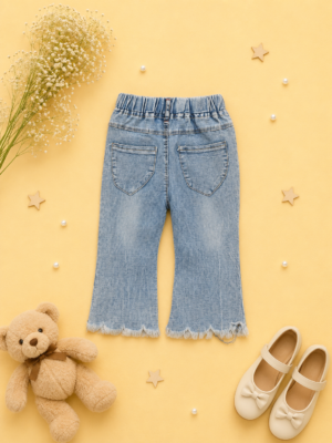 princess patch denim pants