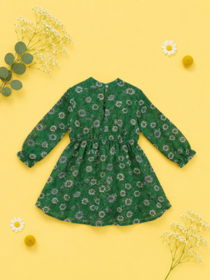 emerald blossom dress
