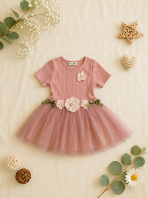 rose petal princess dress
