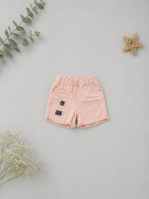 blush breeze denim shorts