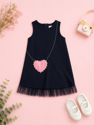 heart sparkle a line dress