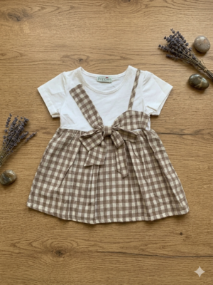 caramel cottage dress