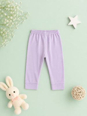 lavender bunny cotton leggings